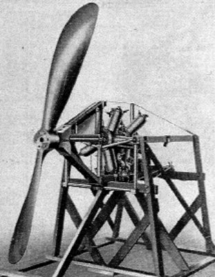 The Brooke engine on a bench