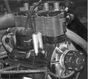 four-cylinder Brown engine