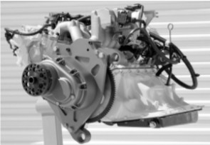 Motor AM-, por la parte frontal