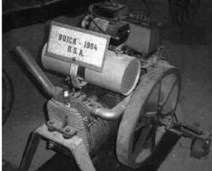 Air-cooled 2-cylinder Buick engine