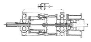 Burt's triple piston patent