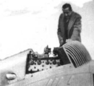 Hayden Campbell showing his engine