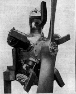 View of the 5-cylinder Caunter engine