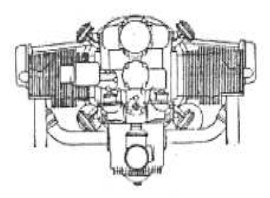 Drawing of a 4-cylinder Chabay