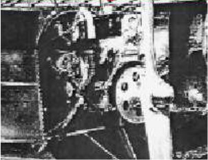 Adapted Chevrolet Vega car engine