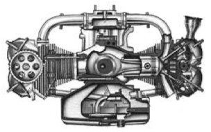 The Citroën GS engine has a very aeronautic look
