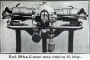 Clément Bayard - Horizontally-opposed two-cylinder engine