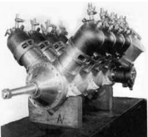 Nice appearance of the two-stroke Diesel Clerget
