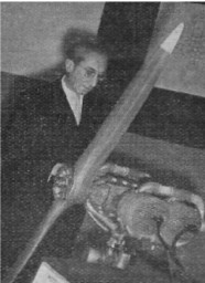 Corbella with his ECA-04 aero engine