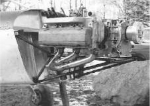 Installed Corvair engine