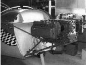 Installed Corvair engine