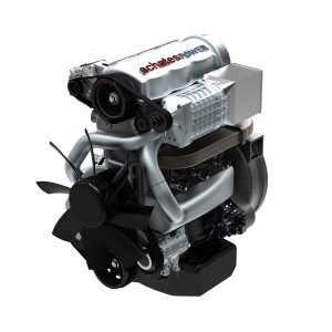 Motor Achates con pistones opuestos.