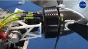 Axter, View of the put in electric motor