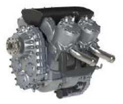 Two-stroke ACE-Higgs V4 engine