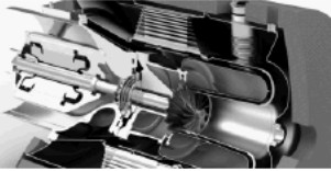 Capstone turbine cutaway