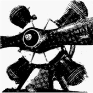 Beuth engine with propeller
