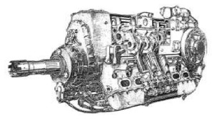 Seccion del Daimler-Benz DB-601
